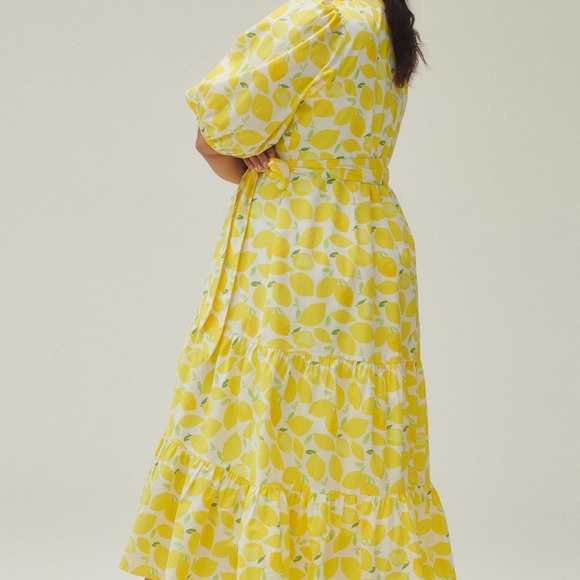 Anthropologie Hutch Tiered Wrap Midi Dress. MRSP $198. Size 2X - Picture 2 of 3